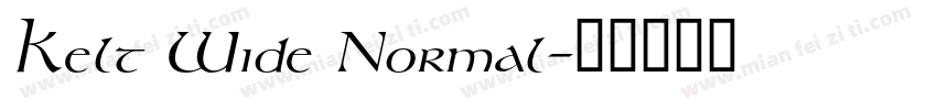 Kelt Wide Normal字体转换